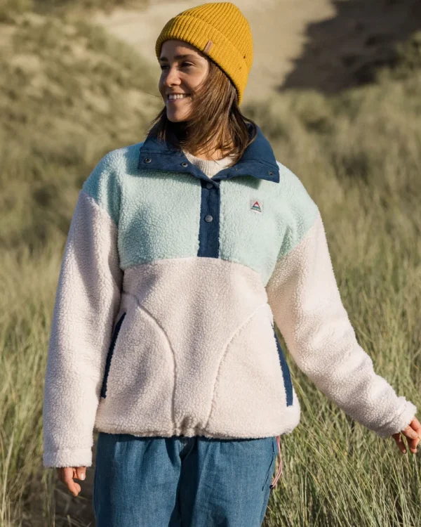 Store Passenger Create Recycled Deep-Pile Sherpa Fleece Vintage White