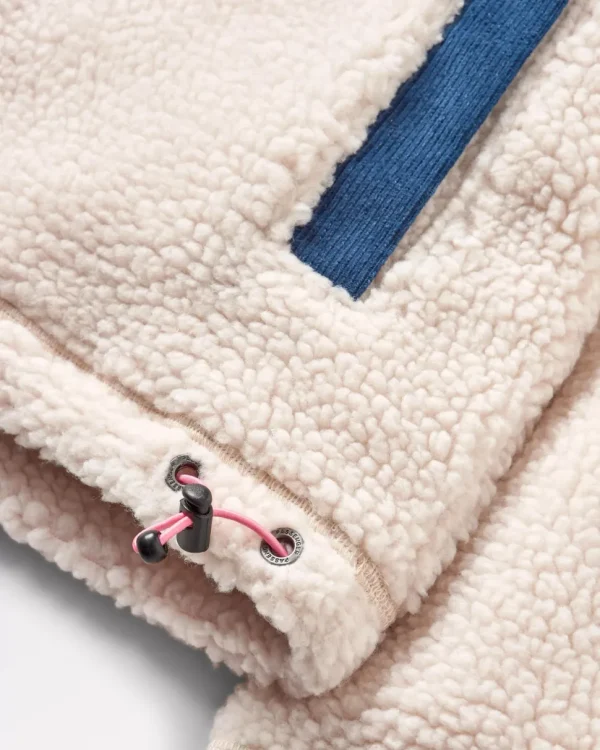 Store Passenger Create Recycled Deep-Pile Sherpa Fleece Vintage White