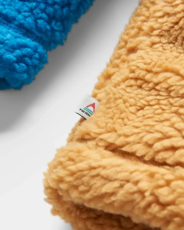 Cheap Passenger Create Recycled Deep-Pile Sherpa Fleece Mustard Gold