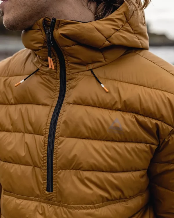 Best Sale Passenger Crest Recycled Insulated Jacket Golden Brown