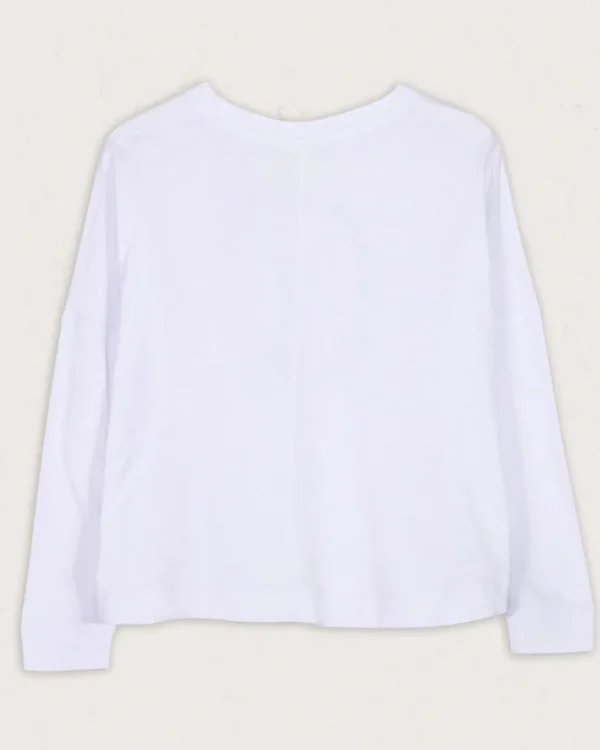 Flash Sale Passenger Daisy Chain Recycled Cotton LS T-Shirt White