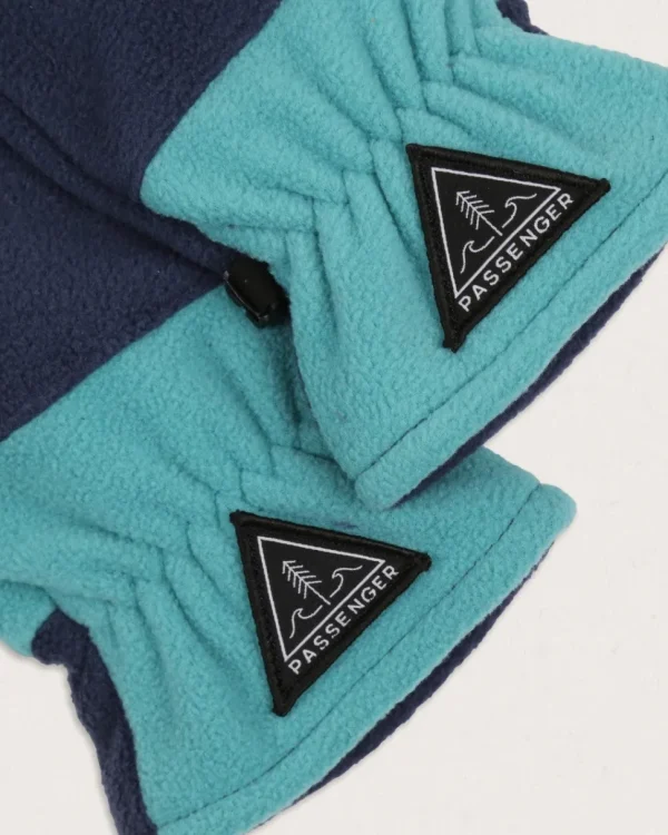 Best Sale Passenger Daytrip Recycled Polar Fleece Touch Screen Gloves Blue Coral