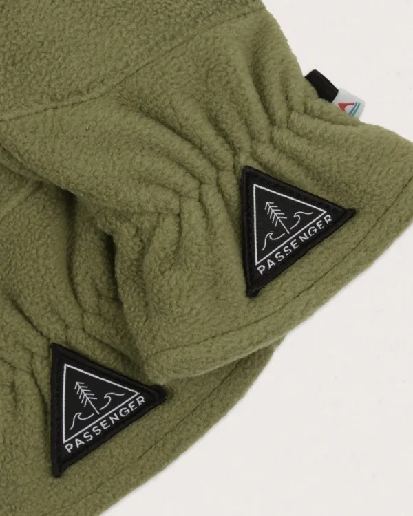 Fashion Passenger Daytrip Recycled Polar Fleece Touch Screen Gloves Khaki