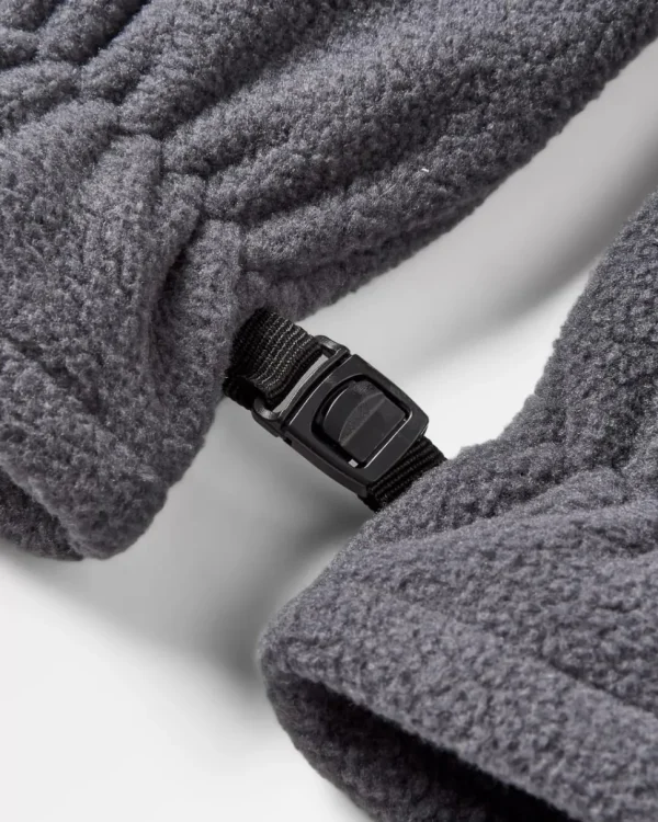 New Floris van Bommel Daytrip Recycled Polar Fleece Touch Screen Gloves Charcoal