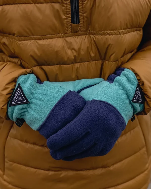Best Sale Passenger Daytrip Recycled Polar Fleece Touch Screen Gloves Blue Coral