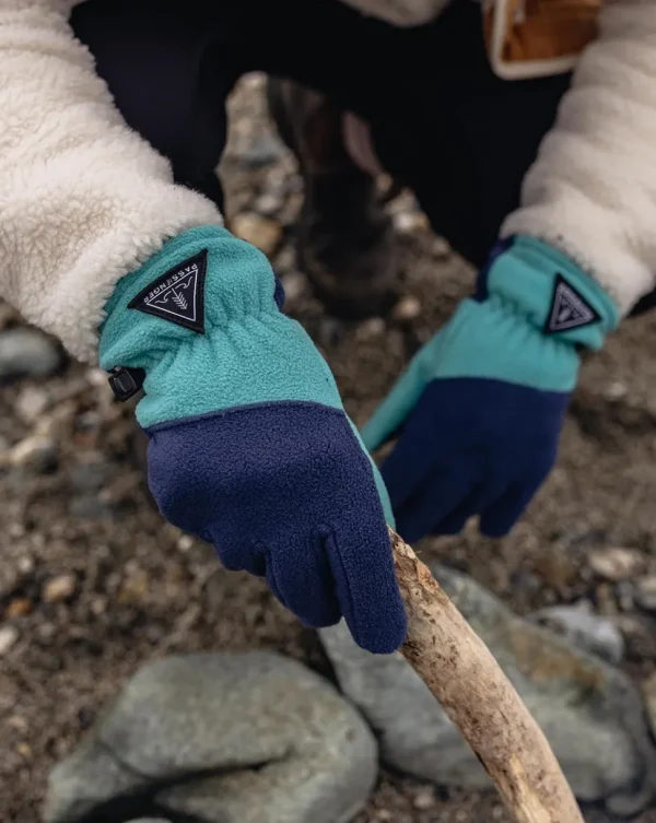 Best Sale Passenger Daytrip Recycled Polar Fleece Touch Screen Gloves Blue Coral