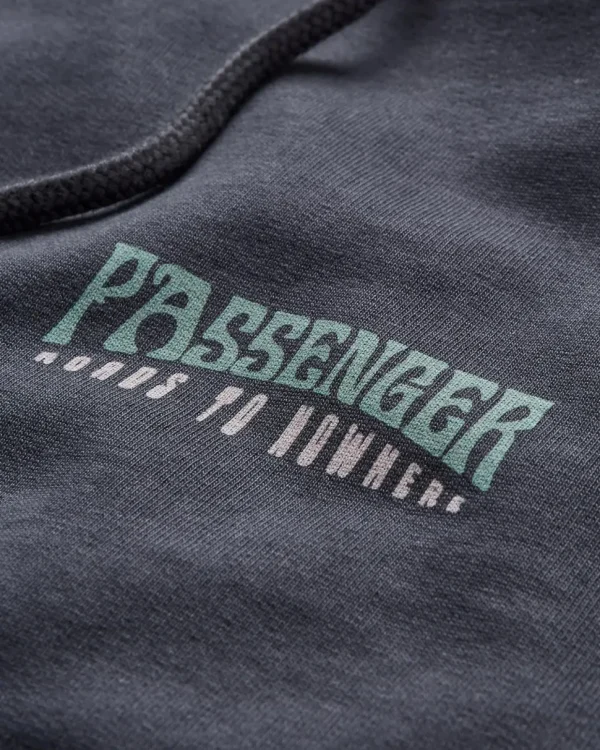 Shop Passenger Decade Recycled Cotton Hoodie Black