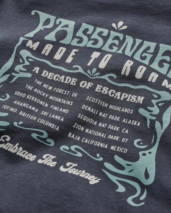 Shop Passenger Decade Recycled Cotton Hoodie Black