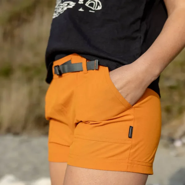 New Passenger Del Sur Hemp All Purpose Shorts Sunrise Orange