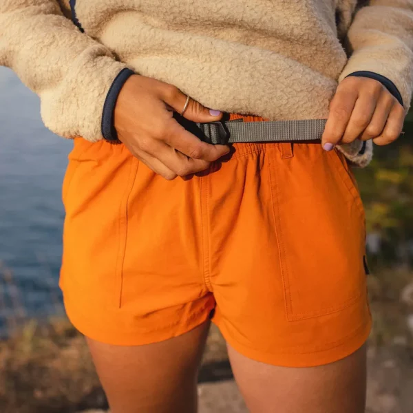 New Passenger Del Sur Hemp All Purpose Shorts Sunrise Orange
