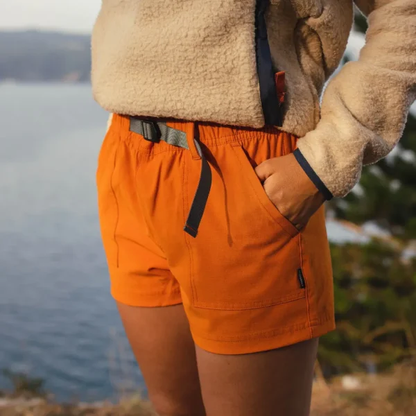 New Passenger Del Sur Hemp All Purpose Shorts Sunrise Orange