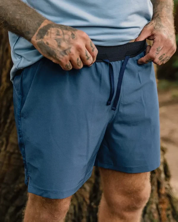 Best Floris van Bommel Descent Trail Recycled Shorts Dark Denim