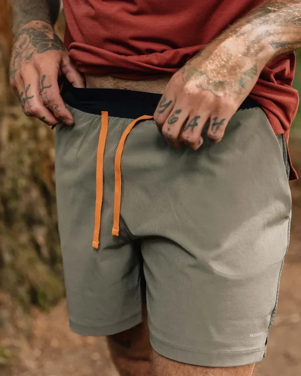 Best Floris van Bommel Descent Trail Recycled Shorts Dusty Olive