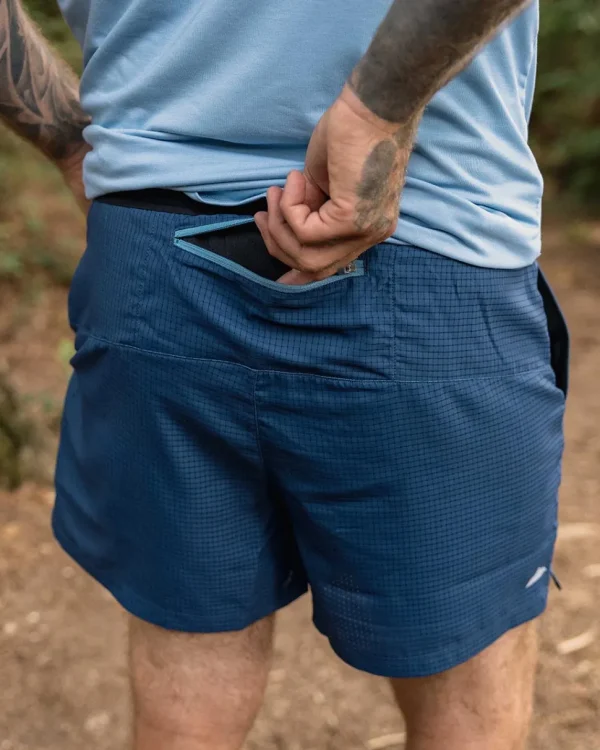 Best Floris van Bommel Descent Trail Recycled Shorts Dark Denim