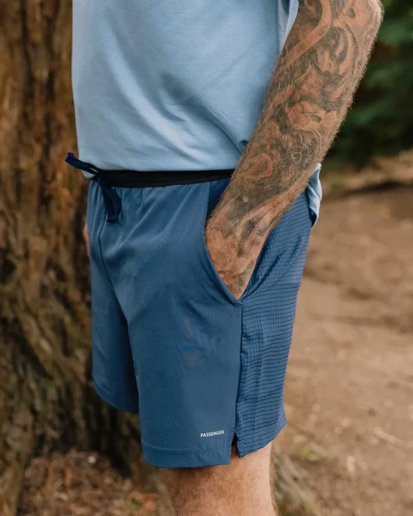 Best Floris van Bommel Descent Trail Recycled Shorts Dark Denim