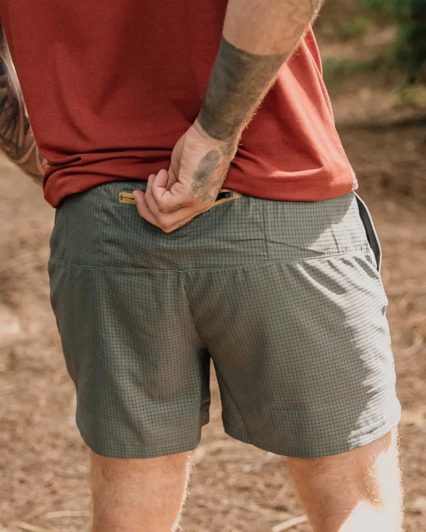 Best Floris van Bommel Descent Trail Recycled Shorts Dusty Olive