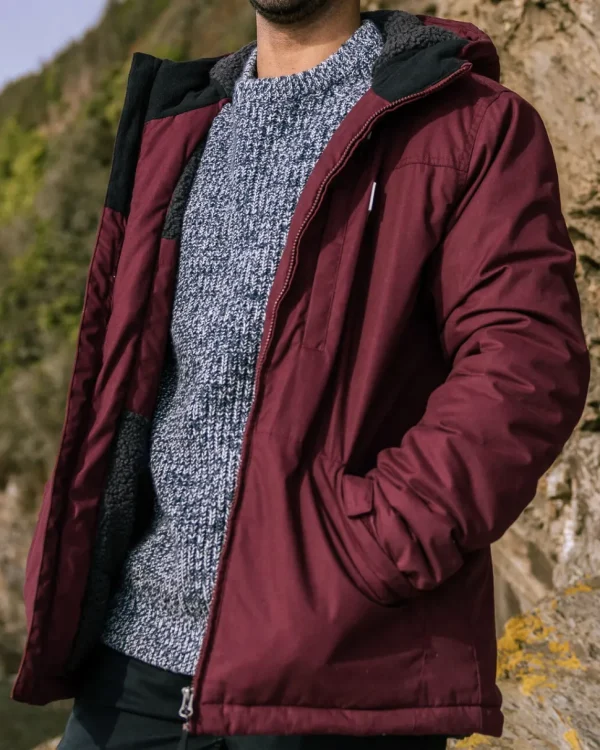 Best Sale Passenger Discover Recycled Sherpa Lined Jacket Wine