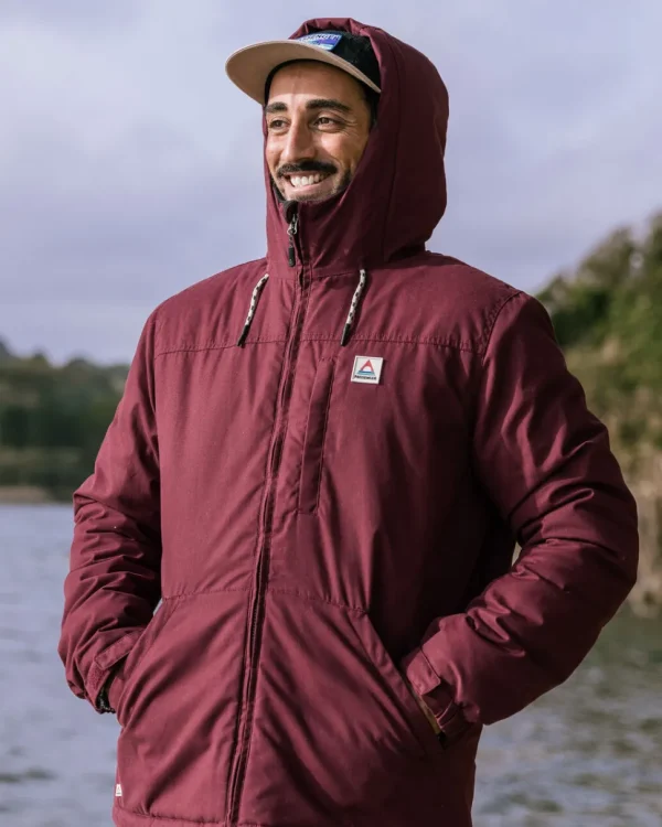 Best Sale Passenger Discover Recycled Sherpa Lined Jacket Wine