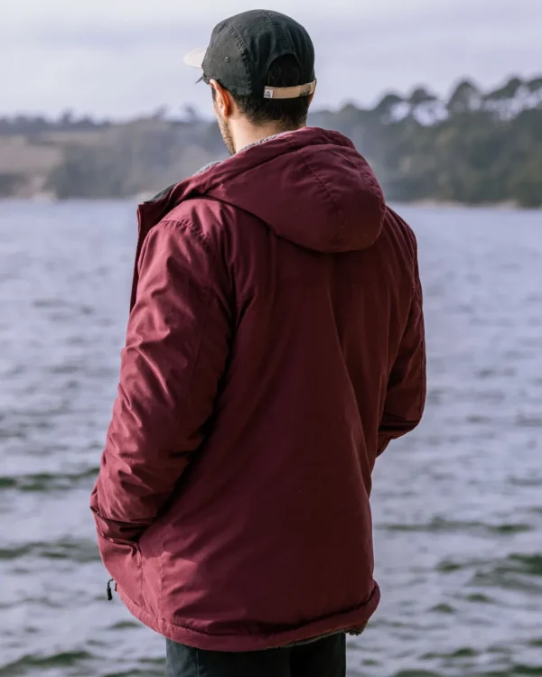 Best Sale Passenger Discover Recycled Sherpa Lined Jacket Wine