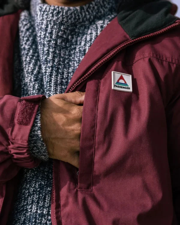 Best Sale Passenger Discover Recycled Sherpa Lined Jacket Wine