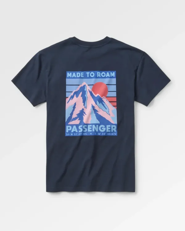 Cheap Passenger Distance Recycled Relaxed Fit T-Shirt Deep Navy