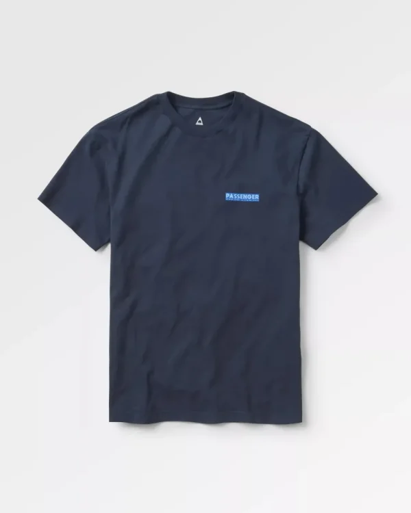 Cheap Passenger Distance Recycled Relaxed Fit T-Shirt Deep Navy