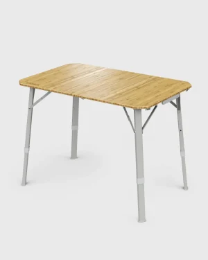 Clearance Floris van Bommel Dometic Compact Camp Table Bamboo Effect Sandy Brown