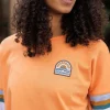 Fashion Passenger Dream Organic Cotton Oversized LS T-Shirt Apricot