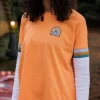 Fashion Passenger Dream Organic Cotton Oversized LS T-Shirt Apricot