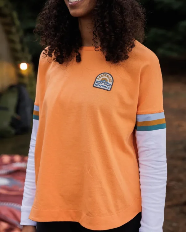 Fashion Passenger Dream Organic Cotton Oversized LS T-Shirt Apricot