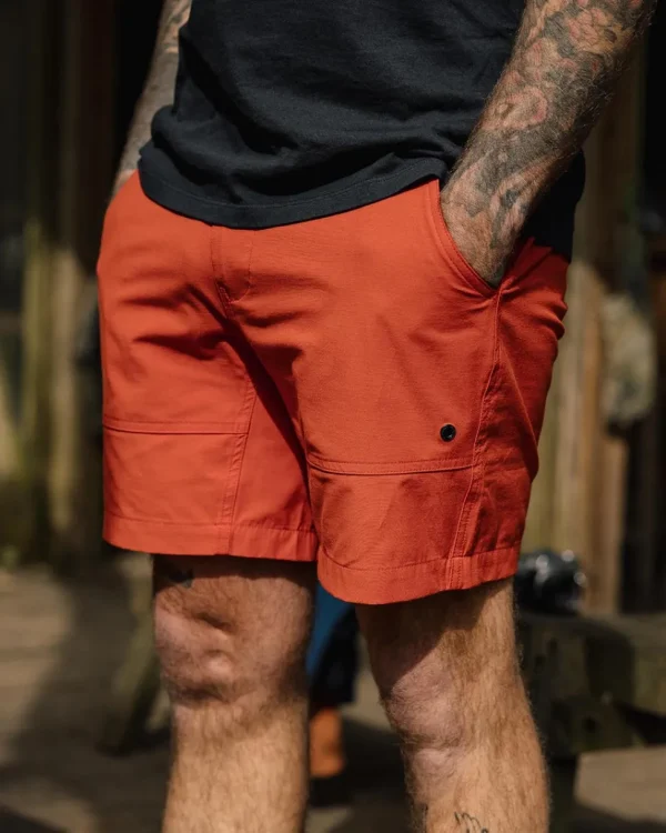 Shop Floris van Bommel Drift All Purpose Short Warm Orange