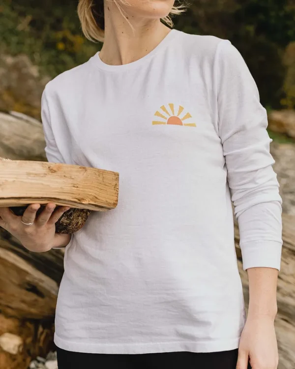 Fashion Passenger Drifters Recycled Cotton LS T-Shirt White