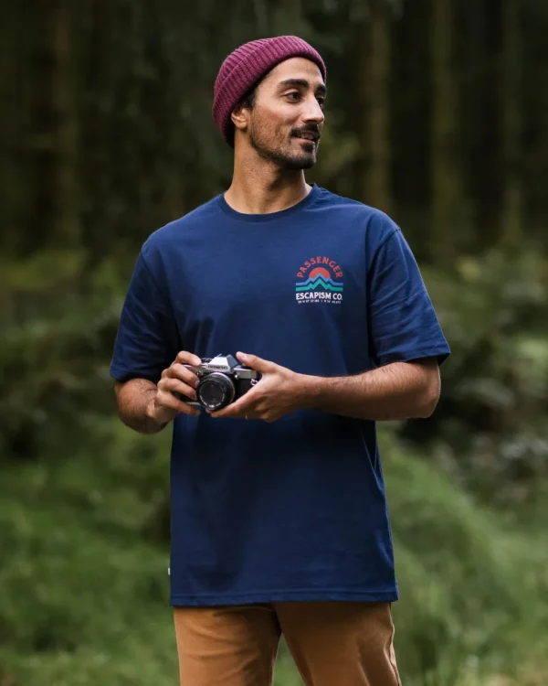Sale Passenger Dumont Organic Relaxed Fit T-Shirt Rich Navy