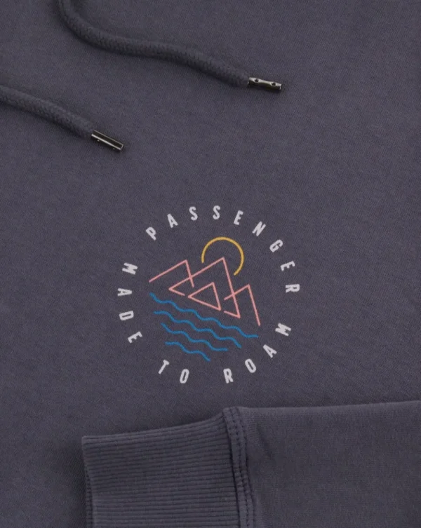 Online Passenger Escapism Recycled Cotton Hoodie Faded Black