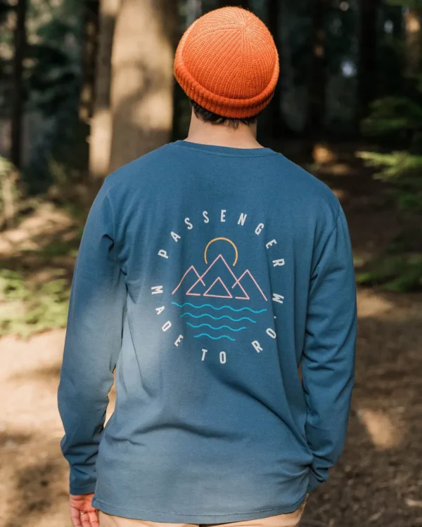 Cheap Passenger Escapism Recycled LS T-Shirt Dark Denim