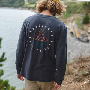 Online Passenger Escapism Recycled LS T-Shirt Faded Black