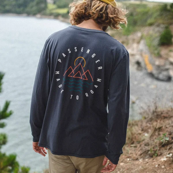 Online Passenger Escapism Recycled LS T-Shirt Faded Black
