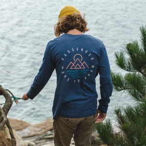 Shop Passenger Escapism Recycled LS T-Shirt Dark Denim