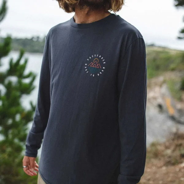 Online Passenger Escapism Recycled LS T-Shirt Faded Black