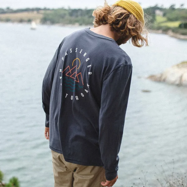 Online Passenger Escapism Recycled LS T-Shirt Faded Black