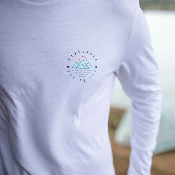Flash Sale Passenger Escapism Recycled LS T-Shirt White