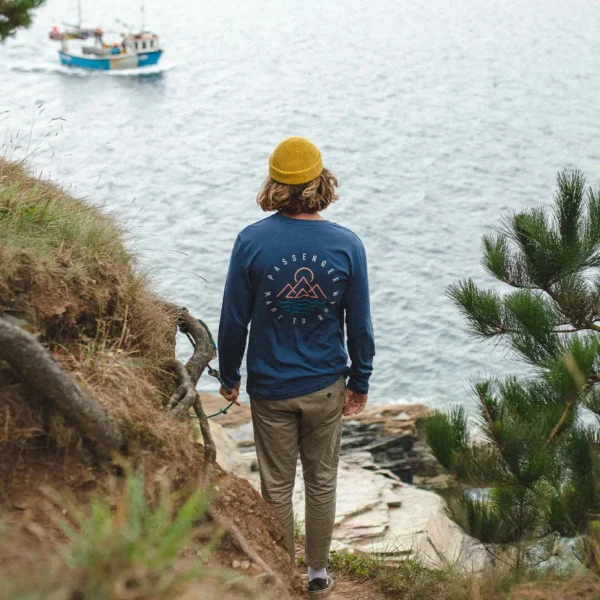 Shop Passenger Escapism Recycled LS T-Shirt Dark Denim