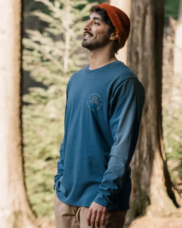 Cheap Passenger Escapism Recycled LS T-Shirt Dark Denim