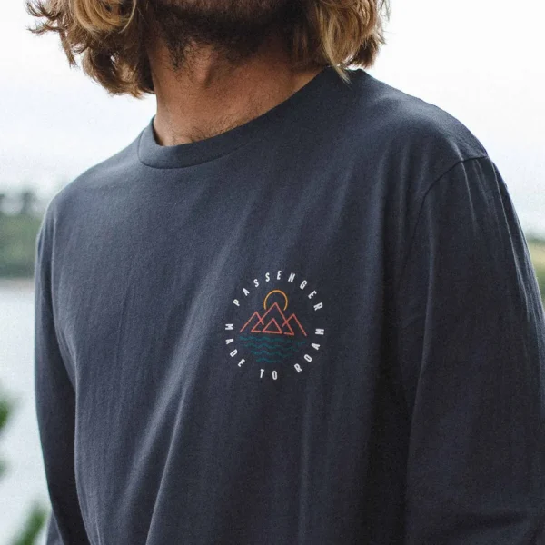 Online Passenger Escapism Recycled LS T-Shirt Faded Black