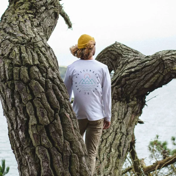 Flash Sale Passenger Escapism Recycled LS T-Shirt White
