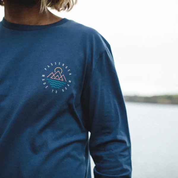 Shop Passenger Escapism Recycled LS T-Shirt Dark Denim