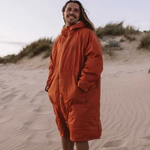 Flash Sale Floris van Bommel Escapism Recycled Sherpa Lined Changing Robe Rust