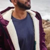 Discount Floris van Bommel Escapism Recycled Sherpa Lined Changing Robe Windsor Wine