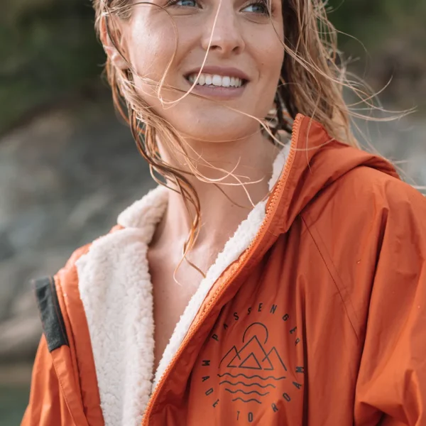 Flash Sale Floris van Bommel Escapism Recycled Sherpa Lined Changing Robe Rust