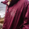 Discount Floris van Bommel Escapism Recycled Sherpa Lined Changing Robe Windsor Wine
